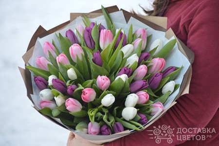 Букет тюльпанов "Первая любовь"